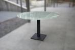 table ronde avec plateau en verre mat de 120 cm de diamètre, Enlèvement, Utilisé, Verre