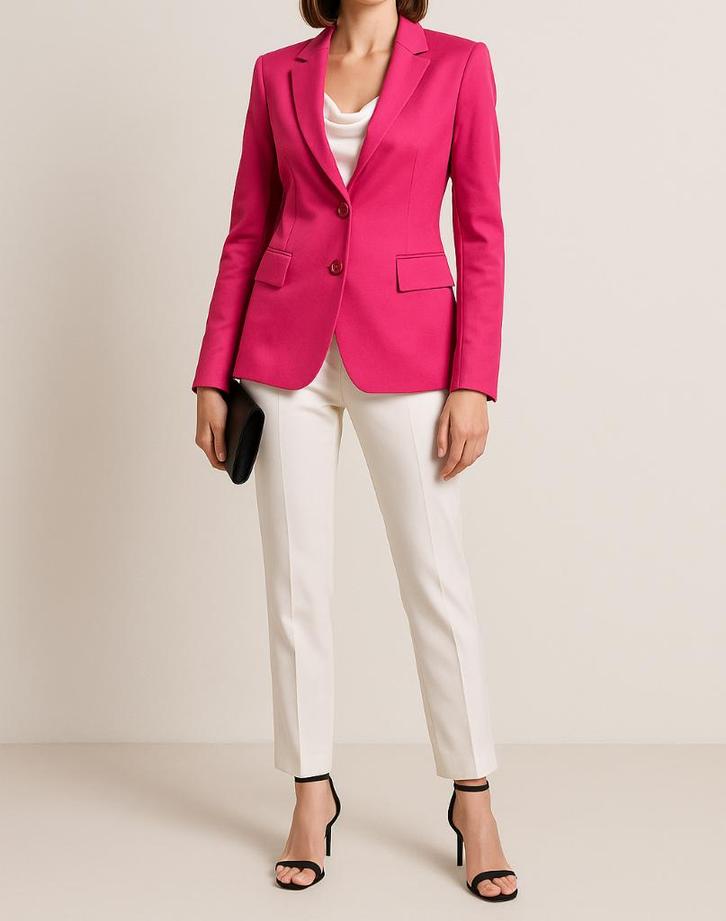 Escada Sport fuchsia blazer maat 38, Kleding | Dames, Jasjes, Kostuums en Pakken, Zo goed als nieuw, Jasje, Maat 38/40 (M), Overige kleuren