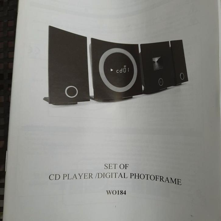 MINI CHAÎNE avec LECTEUR CD et CADRE PHOTO NUMÉRIQUE *NOUVEA, TV, Hi-fi & Vidéo, Lecteurs CD, Neuf, Autres marques, Enlèvement