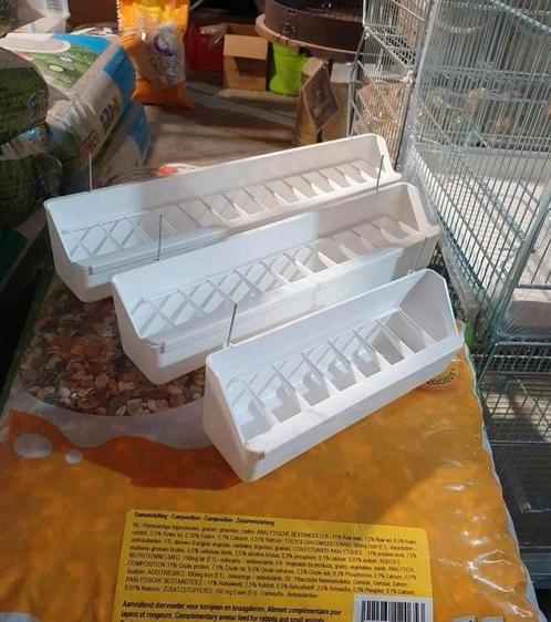 Volière Eetbak + Rooster Wit 21cm, Dieren en Toebehoren, Vogels | Hokken en Kooien, Volière, Ophalen