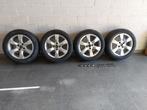Originele ALU-velgen + zomerbanden 205/55R16 91V Peugeot 307, Ophalen, Gebruikt, 16 inch, Banden en Velgen