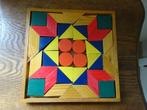 Vintage puzzel van houten blokjes, 10 tot 50 stukjes, Van hout, Gebruikt, Ophalen of Verzenden