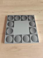 Vintage retro space age spiegel, Huis en Inrichting, Ophalen, Zo goed als nieuw, Vierkant