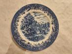Vintage Churchil Blue Dinner Plate, Ophalen of Verzenden