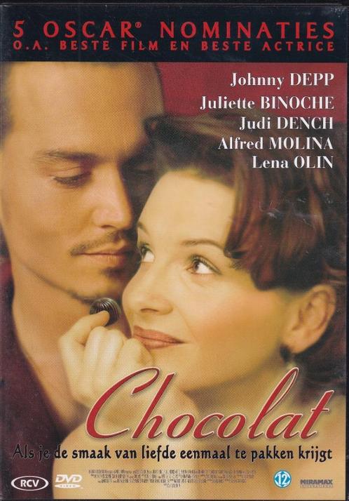 Chocolat (2000) Johnny Depp - Juliette Binoche, CD & DVD, DVD | Drame, Utilisé, Drame, Tous les âges, Enlèvement ou Envoi