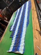 Witblauw halve huid 1.2mm soepel python slang print A-431, Enlèvement ou Envoi