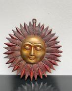 Antieke bronzen zon gesigneerd, Ophalen, Brons