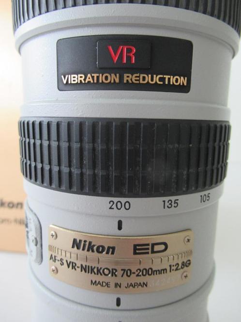 Nikon Zoomlens ED AF-S VR 70-200mm 1:2.8G (IF), Audio, Tv en Foto, Foto | Lenzen en Objectieven, Zo goed als nieuw, Telelens, Zoom