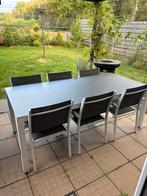 Tafel en stoelen, Tuin en Terras, Ophalen, Zo goed als nieuw