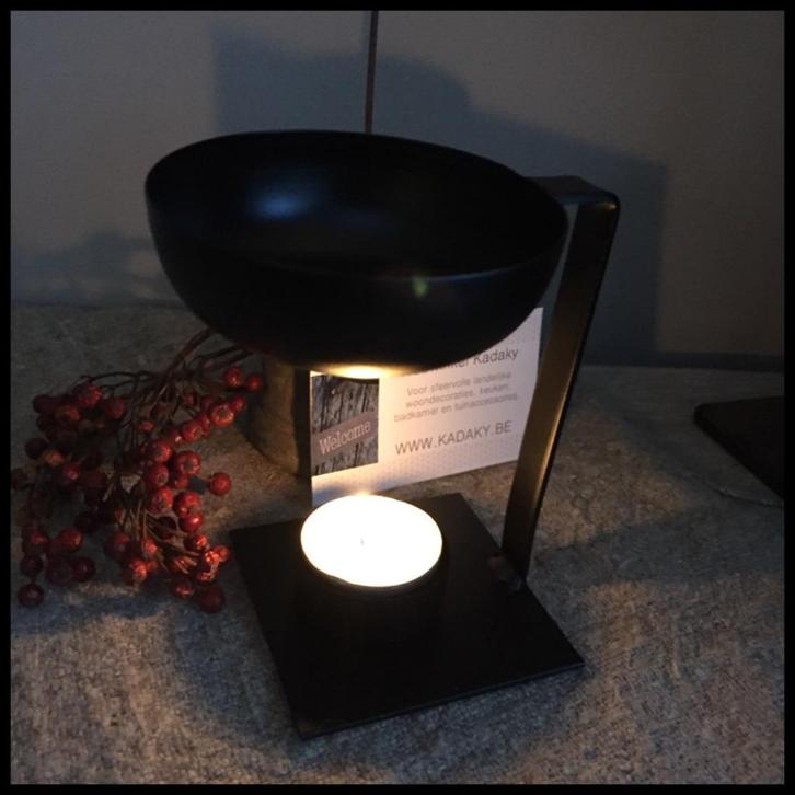 Geurbrander Lepel-Houder - Wax/geurblokjes Landelijk, Huis en Inrichting, Woonaccessoires | Kandelaars en Kaarsen, Nieuw, Kandelaar