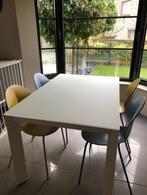 tafel met 6 stoelen - design Calligaris, Huis en Inrichting, Tafels | Eettafels, Zo goed als nieuw, Ophalen