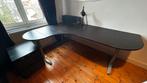 Zwarte bureau Ikea met ladenblok, Ophalen, Gebruikt, Bureau