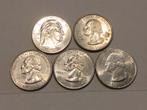 USA 5 x Quarter dollar lot 5, Ophalen of Verzenden