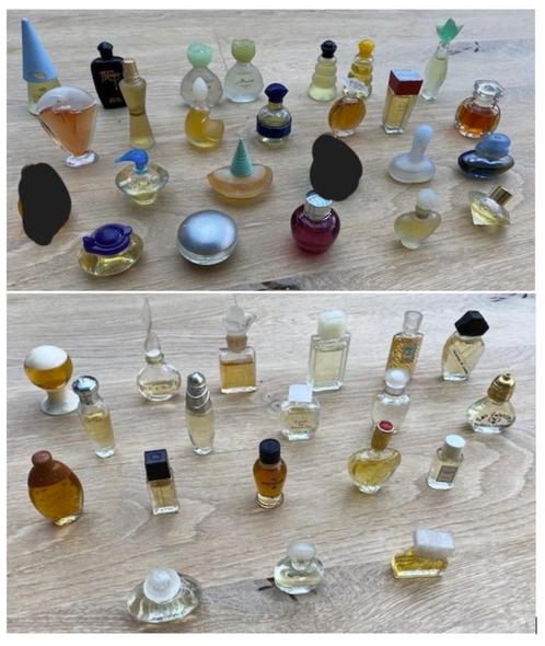 Verschillende Vintage Miniatuur flesjes vrouwenparfum, Verzamelen, Parfumverzamelingen, Zo goed als nieuw, Miniatuur, Gevuld, Ophalen of Verzenden