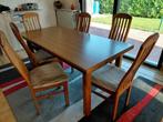 eettafel eik 1m80, Ophalen, Zo goed als nieuw, 150 tot 200 cm, 50 tot 100 cm