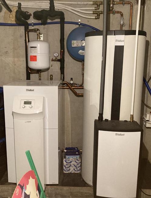 Geothermie warmtepomp Vaillant – Gedemonteerd, Doe-het-zelf en Bouw, Chauffageketels en Boilers, Gebruikt, 100 liter of meer, Ouder dan 10 jaar