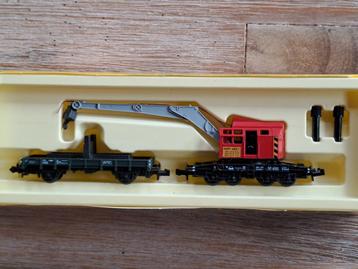 Minitrix werfkraan met wagon beschikbaar voor biedingen