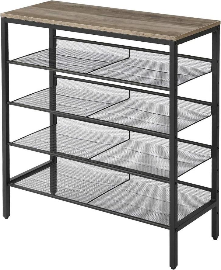 Étagère  et/ou meuble à chaussures - 5 Niveaux - métallique, Huis en Inrichting, Woonaccessoires | Etagères, Zo goed als nieuw