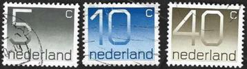 5 Postzegels Nederland 1976 Cijfer type 'Crouwel' beschikbaar voor biedingen