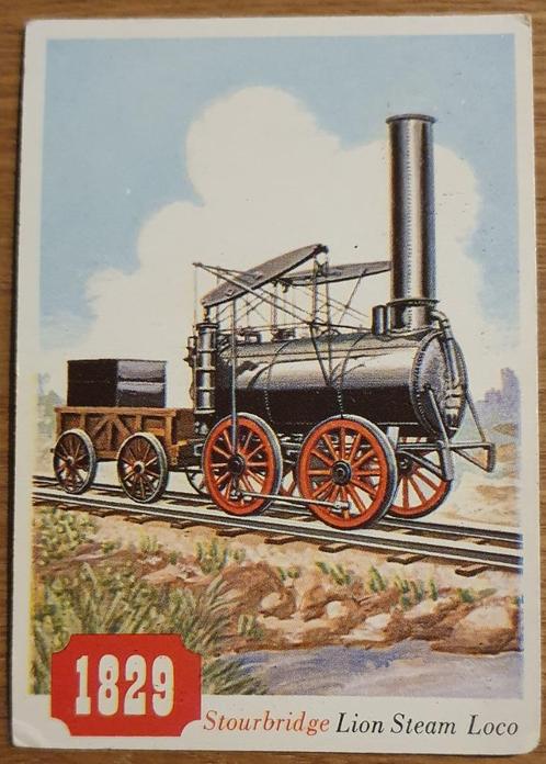 Stourbridge Lion - 79 - 1955 Topps Rails & Sails - Card, Hobby en Vrije tijd, Stickers en Plaatjes, Zo goed als nieuw, Plaatje
