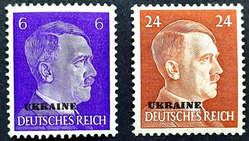 2X WOII Duitse bezettingszegels Oekraïne 1941 POSTFRIS, Postzegels en Munten, Postzegels | Europa | Duitsland, Postfris, Overige periodes