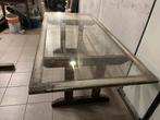 Tuin tafel, Ophalen, Gebruikt, 100 tot 150 cm, Glas