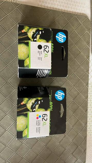 4 inktpatronen van Hp 62 XL beschikbaar voor biedingen
