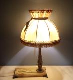 vintage lamp marmer en koper, Enlèvement ou Envoi