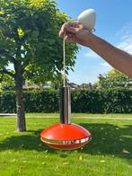 Vintage hanglamp oranje ufo uit metaal ( space age ), Ophalen of Verzenden