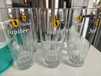 6 oude JUPILER 50CL glazen, Ophalen of Verzenden, Zo goed als nieuw, Bierglas