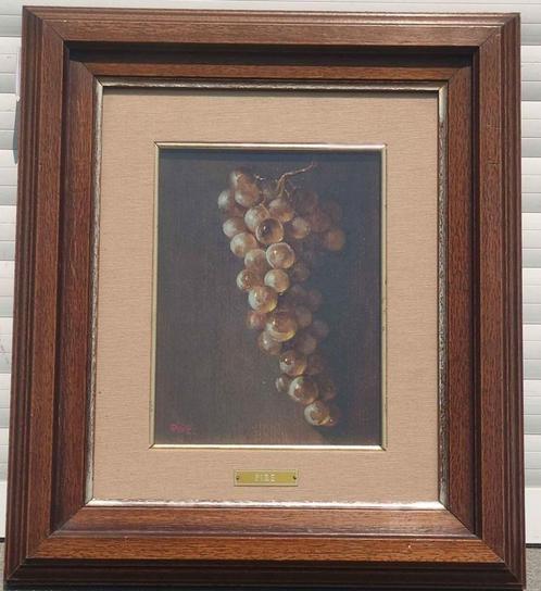 Huile sur panneau grappe de raisin signe Ferdinand pire, Antiek en Kunst, Kunst | Schilderijen | Klassiek, Ophalen of Verzenden