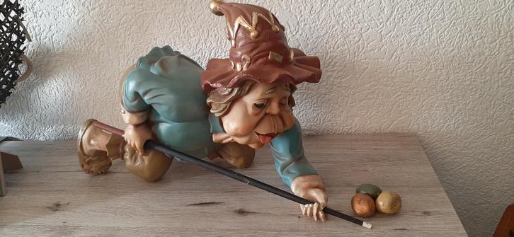 Laven Efteling Luck de onderhandse biljarter, Verzamelen, Efteling, Zo goed als nieuw, Beeldje of Poppetje, Ophalen of Verzenden