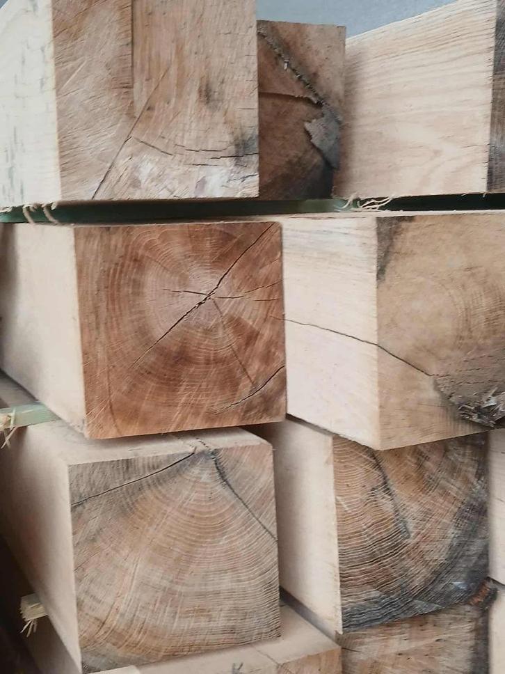 eiken balken, Doe-het-zelf en Bouw, Hout en Planken, Nieuw, Balk, Eiken, 300 cm of meer, Ophalen of Verzenden