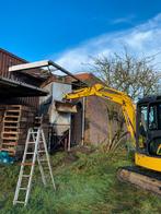 Verschillende werken met minigraver, Ophalen, Graafmachine