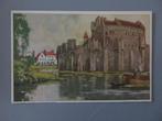 ca 1920,s Red Star Line Postkaart Gravensteen Gent, Verzamelen, Verzenden, Zo goed als nieuw, Motorboot, Kaart, Foto of Prent