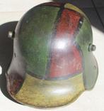 Stalhelm mod. 1916 camouflé., Enlèvement ou Envoi, Armée de terre, Casque ou Béret