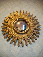 Mid-century zonnespiegel, sunburst spiegel, 1960s, Huis en Inrichting, Woonaccessoires | Spiegels, Ophalen, Rond, Zo goed als nieuw