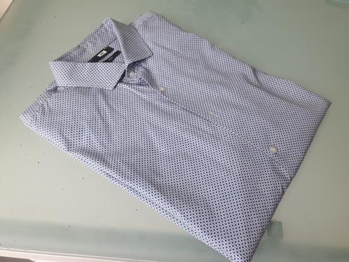 WE XL overhemd met klein patroon, Kleding | Heren, Overhemden, Zo goed als nieuw, Halswijdte 43/44 (XL), Blauw, Ophalen of Verzenden