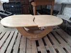 table en teavertin, Huis en Inrichting, Tafels | Salontafels, Ophalen, Overige materialen, 100 tot 150 cm, 50 tot 100 cm