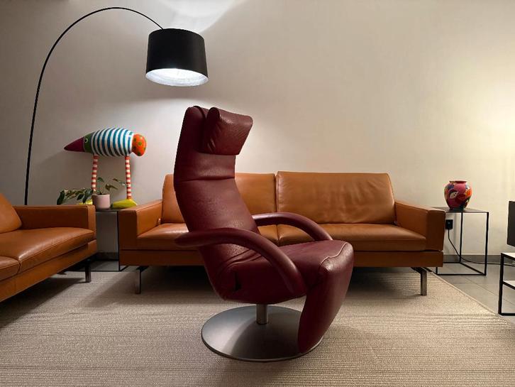 JORI Yoga Relax Mono-Move (Showroommodel), Huis en Inrichting, Fauteuils, Zo goed als nieuw, Leer, Ophalen of Verzenden