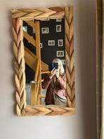 Spiegel met houten kader in landelijke stijl, Comme neuf, Enlèvement ou Envoi