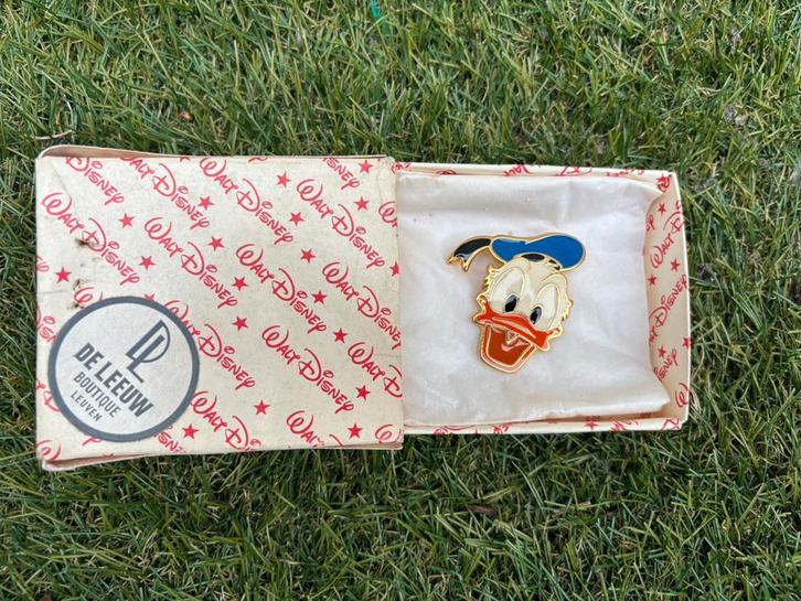 Vintage metalen opspeld broche Donald Duck - Walt Disney, Verzamelen, Disney, Nieuw, Overige typen, Donald Duck, Ophalen of Verzenden