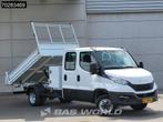 Iveco Daily 35C16 3.0L Kipper met Kist Dubbel Cabine Dubbell, Auto's, Stof, Gebruikt, Euro 6, 4 cilinders