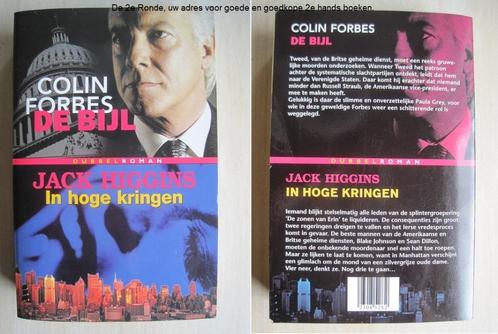 290 - De bijl Colin Forbes / In hoge kringen Jack Higgins, Livres, Thrillers, Comme neuf, Envoi