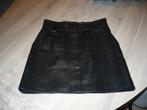 echte leren rok BA&SH+ ARMANI, Zwart, Zo goed als nieuw, Boven de knie, Ophalen