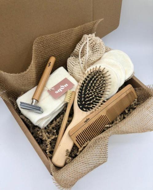nieuw, toilet artikelen in hout van Sqon, Handtassen en Accessoires, Uiterlijk | Lichaamsverzorging, Nieuw, Overige typen, Ophalen of Verzenden