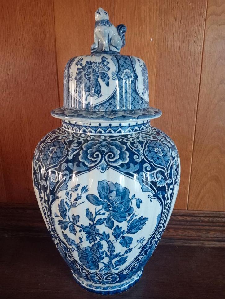 Dekselvaas in Delfts blauw, Antiek en Kunst, Antiek | Vazen, Ophalen