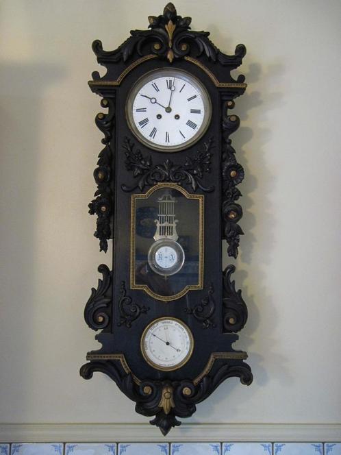 Rare horloge pendule murale Napoléon 3 d'époque 19e siècle, Antiquités & Art, Antiquités | Horloges, Enlèvement
