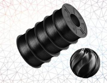 JAYO 3D filament TPU 98A SILK ZWART rol a 1 kilo.  beschikbaar voor biedingen