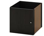 Kallax inzet met deur - Zwartbruin (3x), Huis en Inrichting, Ophalen, Overige materialen, Nieuw, Minder dan 150 cm